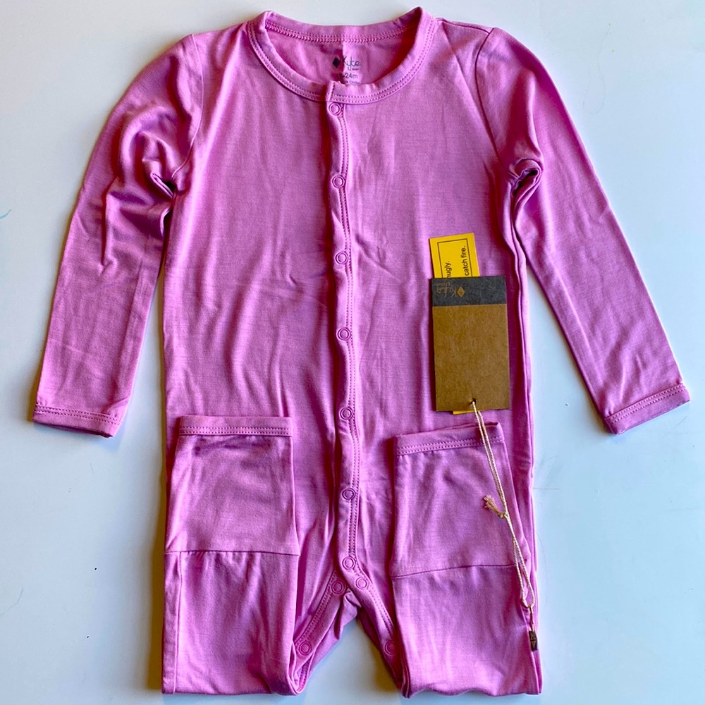 NWT Kyte Baby Pink Bubblegum Romper 18-24 months